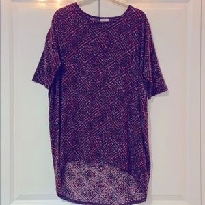 LuLaRoe diamond multicolored pattern shirt